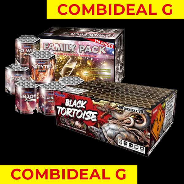 Combideal G: Black turtoise & Family pack